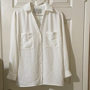 Brochu Walker Cream Button-Up Blouse